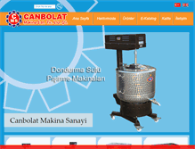 Tablet Screenshot of canbolatmakina.com
